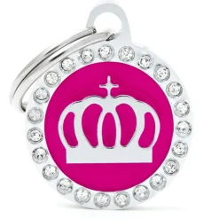 My Family Pink Glam Crown - ID Tag - Roze
