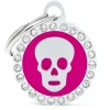 My Family Pink Glam Skull - ID Tag - Roze