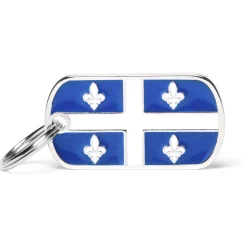 My Family Quebec Flag - ID Tag -