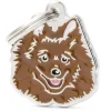 My Family Red Italian Spitz - ID Tag -