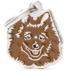 My Family Red Italian Spitz - ID Tag -