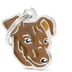 My Family Red Pinscher - ID Tag -