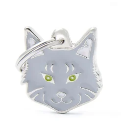 My Family Silver Tabby Maine Coon - ID Tag -
