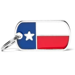 My Family Texas Flag - ID Tag -