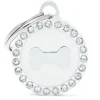 My Family White Glam Bone - ID Tag - Wit
