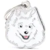 My Family White Italian Spitz - ID Tag -