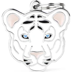 My Family White Tiger - ID Tag - Wit