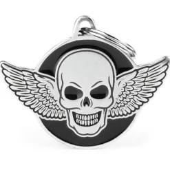 My Family Winged Skull Bronx - ID Tag -