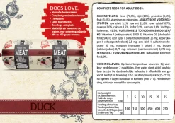 Natural Fresh Meat All Breeds Dog Worst Eend - Hondenvoer