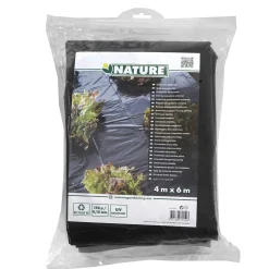 Nature Afdekzeil 150 Micron - Dekkleed - 4x6 m Zwart