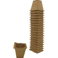 Nature Bio Afbreekbare Kweekpotjes - Kweekbenodigdheden - 6x6x6 cm 20 stuks