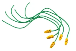 Nature Elastische Band Met Clip - Klim-En Geleide Artikel - 0.5x0.5x65 cm Groen