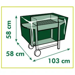 Nature Hoes Voor Barbecue - Barbecue - 103x58x58 cm Grijs