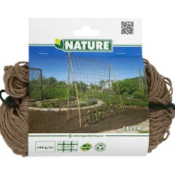 Nature Klim- Groei- En Geleidenet Jute - Klim-En Geleide Artikel - 1.8x5 m Bruin