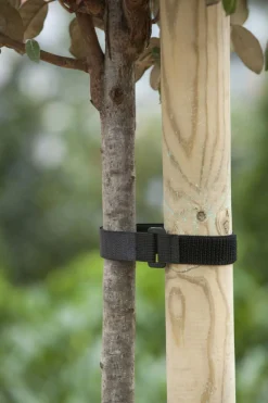 Nature Klittenboomband - Klim-En Geleide Artikel - 40x2.5 cm Zwart 2 stuks