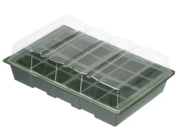 Nature Kweekbakset - Kweekbakken - 35x23.5x10.5 cm Groen Transparant 4 stuks