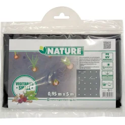 Nature Kweekfolie Kleine Groenten - Groeifolie Gronddoek - 5x0.95 m Zwart Anti-Uv
