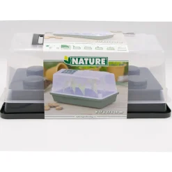 Nature Mini-Kweekkas - Kweekbak - 32x18x17 cm Groen Transparant