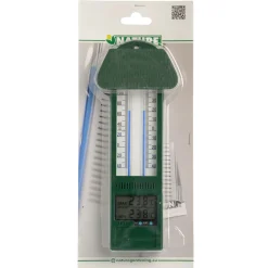 Nature Min-Max Thermometer - Thermometer - 9.5x3x24 cm Groen