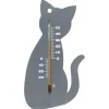 Nature Muurthermometer Kat - Thermometer - Grijs