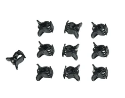 Nature Orchidee Clips - Klim-En Geleide Artikel - 1x1.5x1.5 cm Zwart 10 stuks