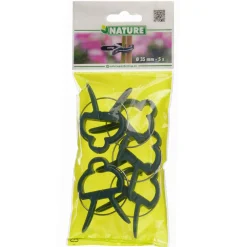 Nature Plantenclip - Klim-En Geleide Artikel - Ø35 mm Groen 5 stuks Ø 35mm