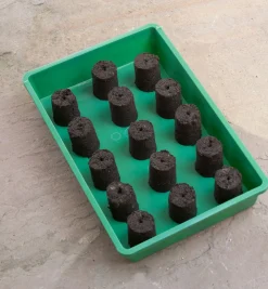 Nature Potpers - Kweekbenodigdheden - 4.5x4.5x14.5 cm Grijs Rood