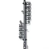Nature Profielthermometer - Thermometer - 6x1x25 cm Zwart
