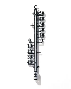 Nature Profielthermometer - Thermometer - 6x1x25 cm Zwart