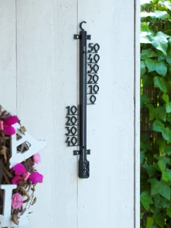 Nature Profielthermometer - Thermometer - 6x1x25 cm Zwart