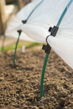 Nature Tunnelfolie - Tunnelkassen - 2.5x3.2x10.7 cm Zwart 6 stuks