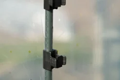 Nature Tunnelfolie Bevestigingsclip - Tunnelkassen - 2.5x4x4 cm Zwart 4 stuks