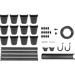 Nature Verticaal Tuinier Startset - Kweekbenodigdheden - 60x60 cm Zwart