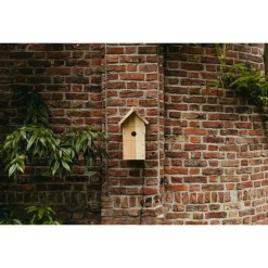 Nestera Nestkast Wifi Camera Met Zonnepaneel - Broeden - 22x19x34 cm Donker Hout