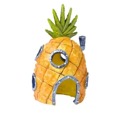 Nickelodeon Decor Spongebob Ananashuis - Aquarium - Ornament - 15x9x8 cm Oranje