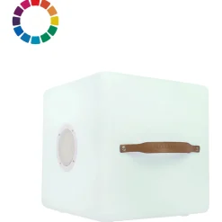 Nikki.Amsterdam The Cube Color Sync - Tuinverlichting - Ø41x42 cm 4.8 kg Multi-Color 8 Watt Incl. Speaker