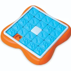 Nina Ottosson Challenge Slider Snack Puzzel - Hondenspeelgoed - 38x38x5 cm Oranje Blauw Level 3