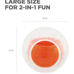 Nina Ottosson Dog Rumble Puzzle - Hondenspeelgoed - Ø13 cm Oranje Blauw Transparant Level 1