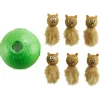 Nina Ottosson Dog Snuffle N'Treat Ball - Hondenspeelgoed - Ø16 cm Groen Bruin