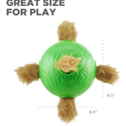 Nina Ottosson Dog Snuffle N'Treat Ball - Hondenspeelgoed - Ø16 cm Groen Bruin
