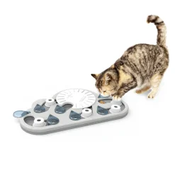 Nina Ottosson Puzzle & Play Rainy Day - Kattenspeelgoed - 39x24 cm Grijs Wit Level 3