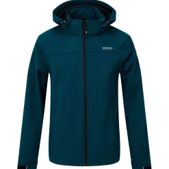 Nord Berg Softshell Kjeld Heren Lagoon Melange - Vrijetijdskleding