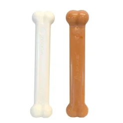 Nylabone Dura Chew Bacon And Chicken - Hondenspeelgoed - Kip Bacon Wit Roze Voor Honden Tot 23 Kg L