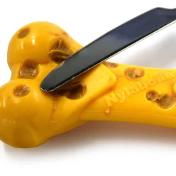 Nylabone Durachew Cheese Bone Geel - Hondenspeelgoed