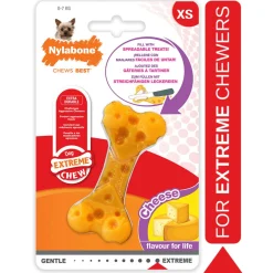 Nylabone Durachew Cheese Bone Geel - Hondenspeelgoed