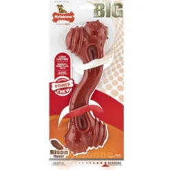 Nylabone Durachew Curve Bone - Hondenspeelgoed - Bizon 25x8x6 cm Bruin per stuk Voor Honden > 23kg Xxl