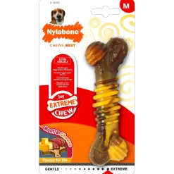 Nylabone Extreme Chew Textured Bone Beef & Cheese Kaas&Rund - Hondenspeelgoed