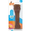 Nylabone Flexible Puppy Bone Souper - Hondenspeelgoed - Kip 19.5x5.5x3 cm 150 g Bruin Tot 30 Kg Xlarge
