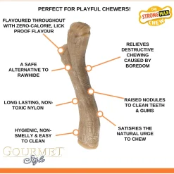 Nylabone Gourmet Stick Pindakaas - Hondenspeelgoed