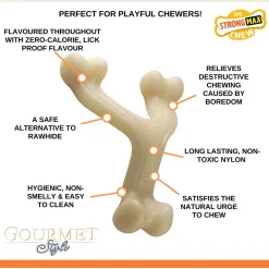 Nylabone Gourmet Wishbone Kip - Hondenspeelgoed